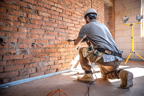Photo des travaux de rénovation d'une maison.